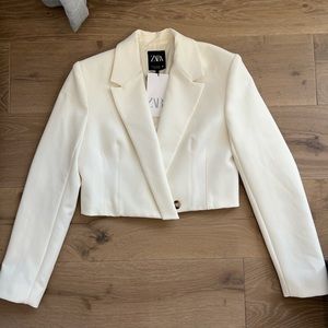 Zara cropped blazer
